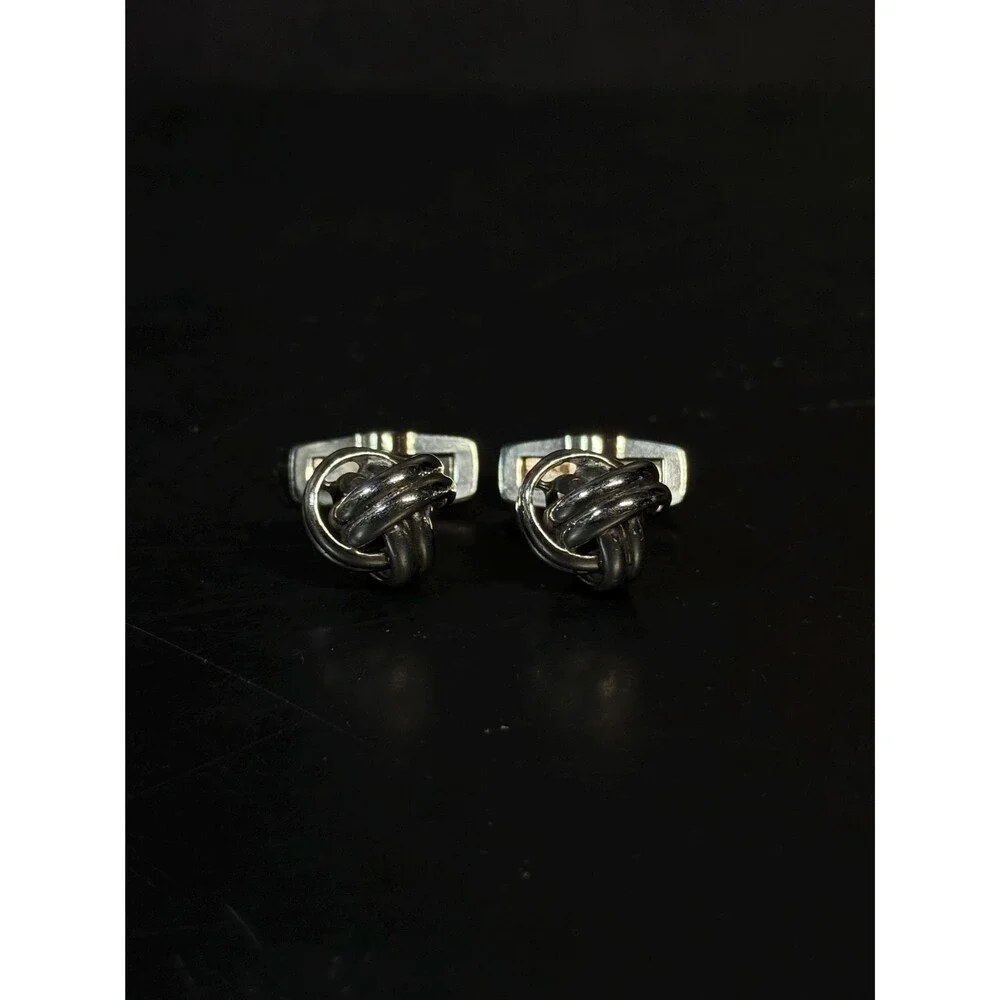 Charles Tyrwhitt Sterling Silver Knot Cuff Links